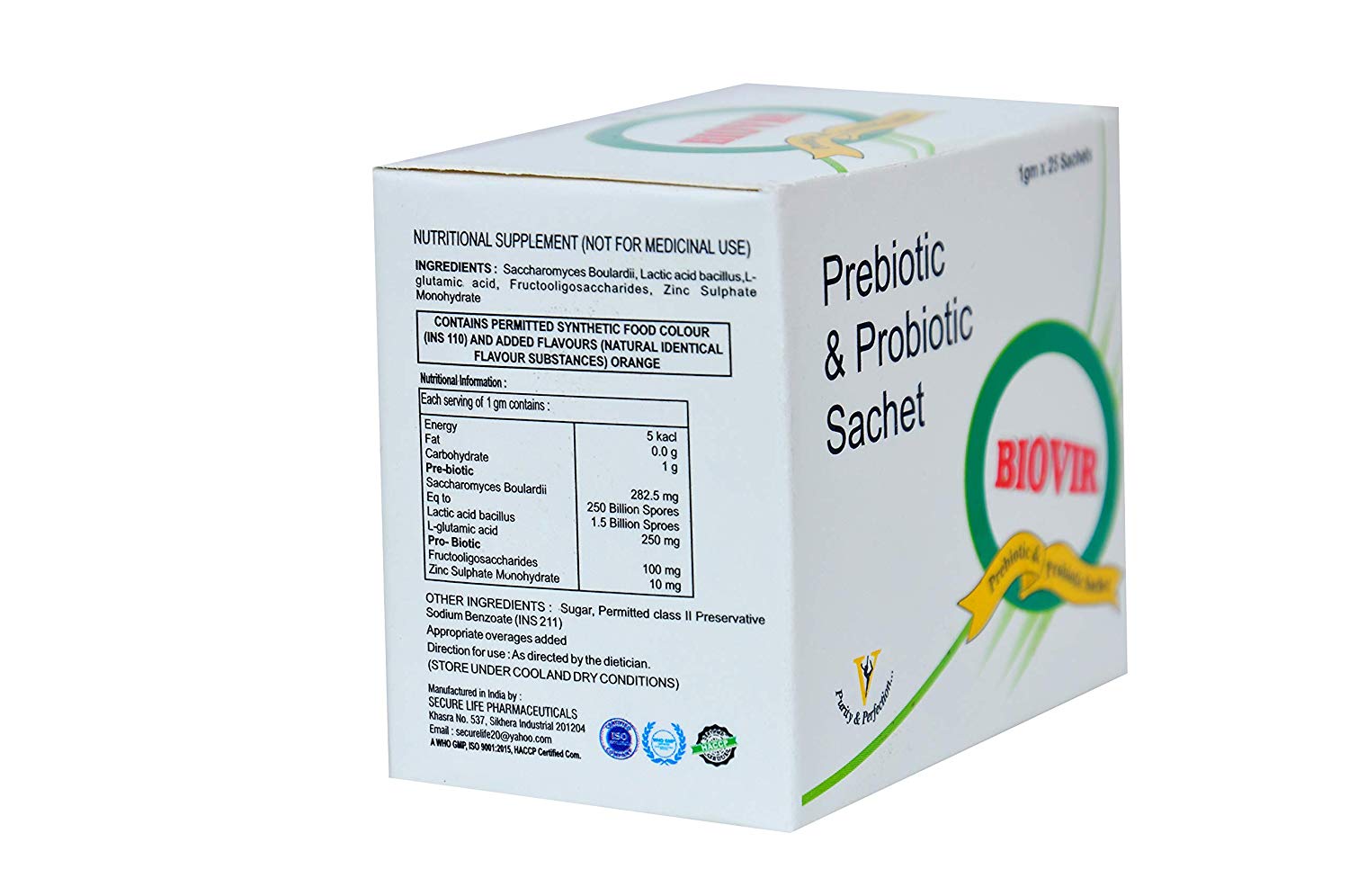 Prebiotic & Probiotic Sachets Good Bacteria > Biovir