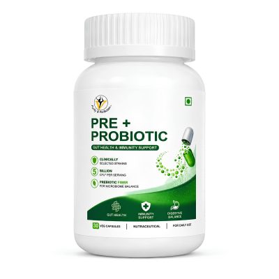 Virgo Healthcare Prebiotic & Probiotic (30 veg Capsules)